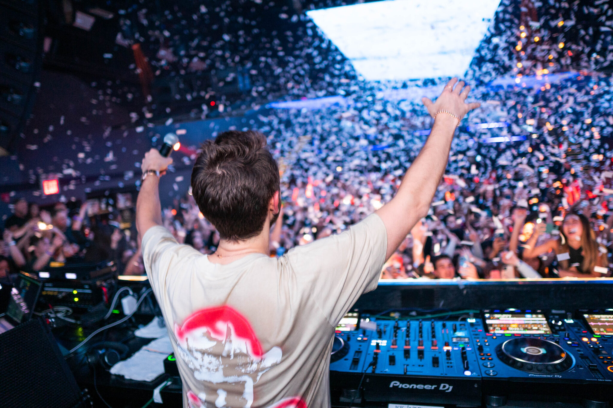Zedd performing live on stage